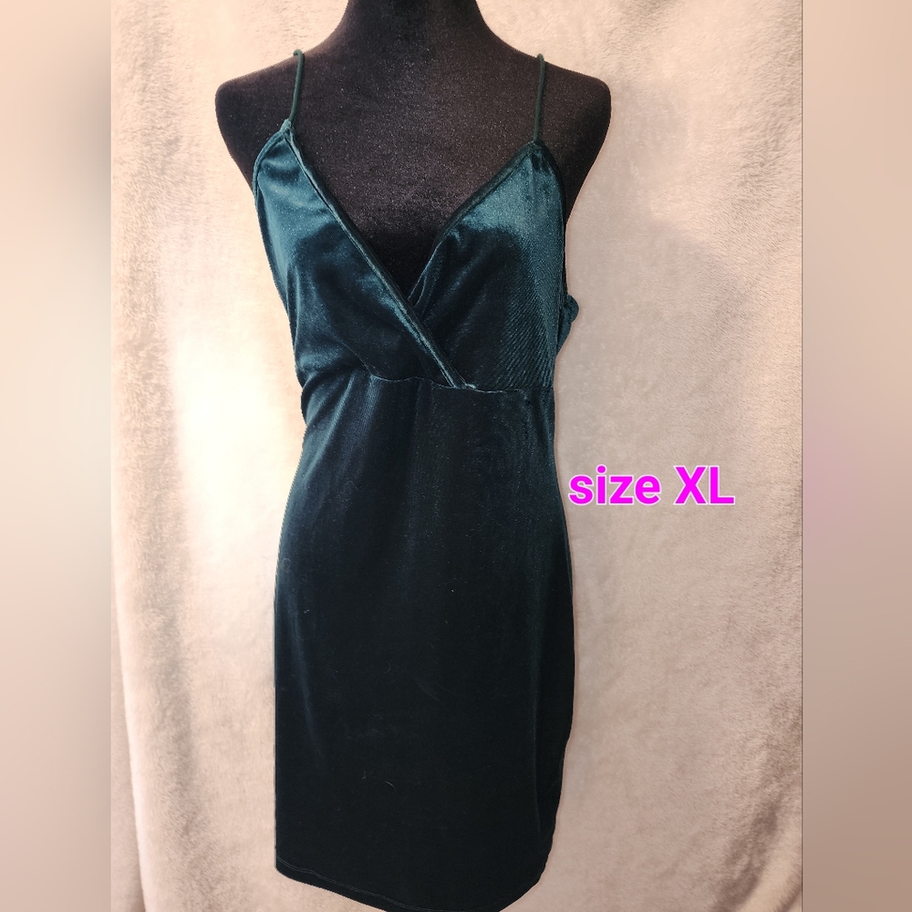 Green Velvet Dress
